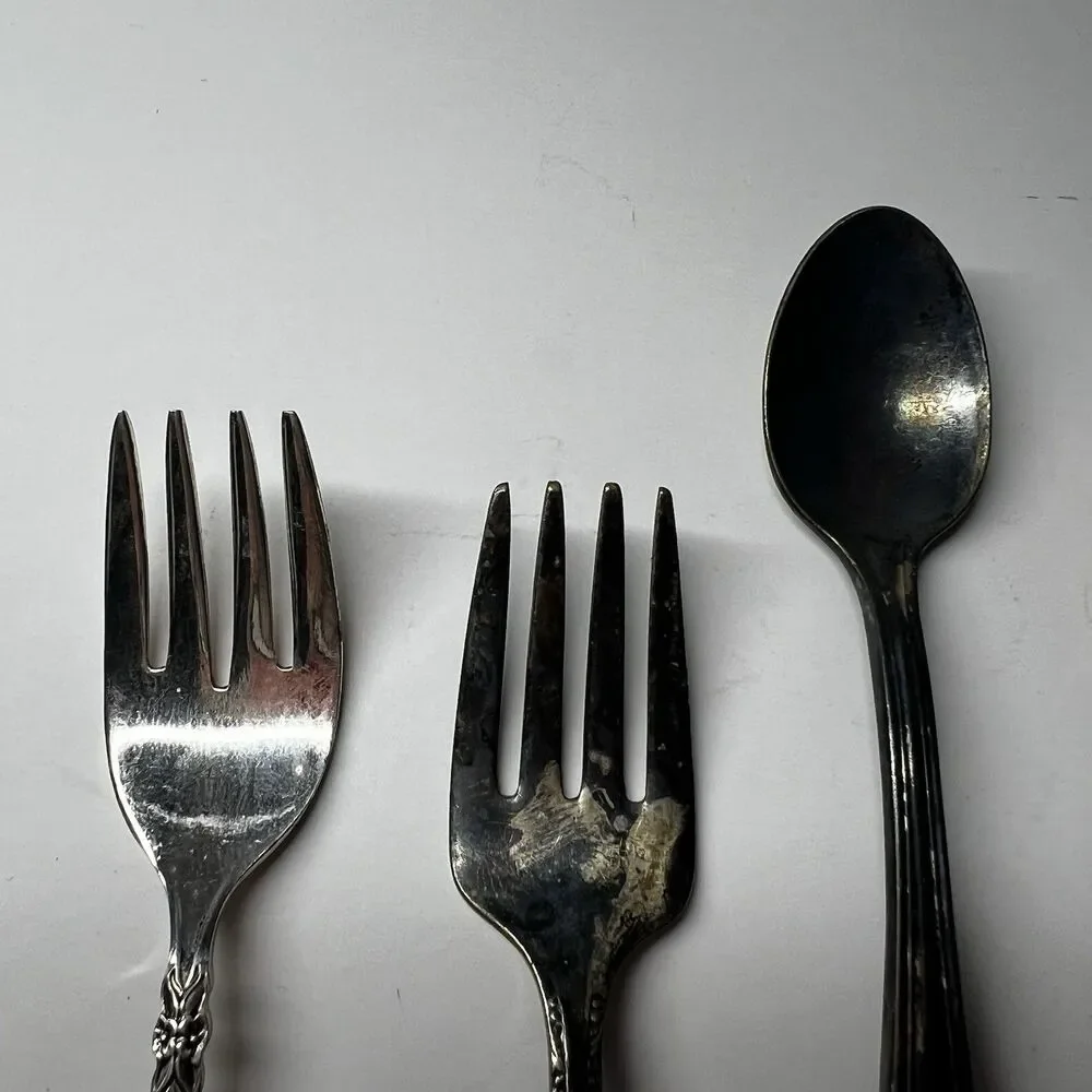 Vintage Silverplate Flatware Lot 5pc Wm A Rogers 1847 Rogers Bros Oneida Shell